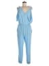 Prettygarden 100% Polyester Solid Blue Jumpsuit Size M - photo 1