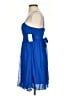 Ruby Rox 100% Polyester Solid Blue Cocktail Dress Size S - photo 5