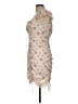 Cotton Candy LA 100% Polyester Paisley Ivory Cocktail Dress Size L - photo 5
