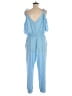 Prettygarden 100% Polyester Solid Blue Jumpsuit Size M - photo 2