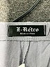 E-Retro Solid Gray Casual Pants Size XXL - photo 4