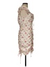 Cotton Candy LA 100% Polyester Paisley Ivory Cocktail Dress Size L - photo 4