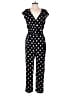 Corey Lynn Calter 100% Viscose Polka Dots Black Jumpsuit Size M - photo 1