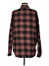 Pink Lily Plaid Brown Long Sleeve Button-Down Shirt Size M - photo 2