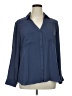 Express Outlet 100% Polyester Blue Long Sleeve Blouse Size XL - photo 1