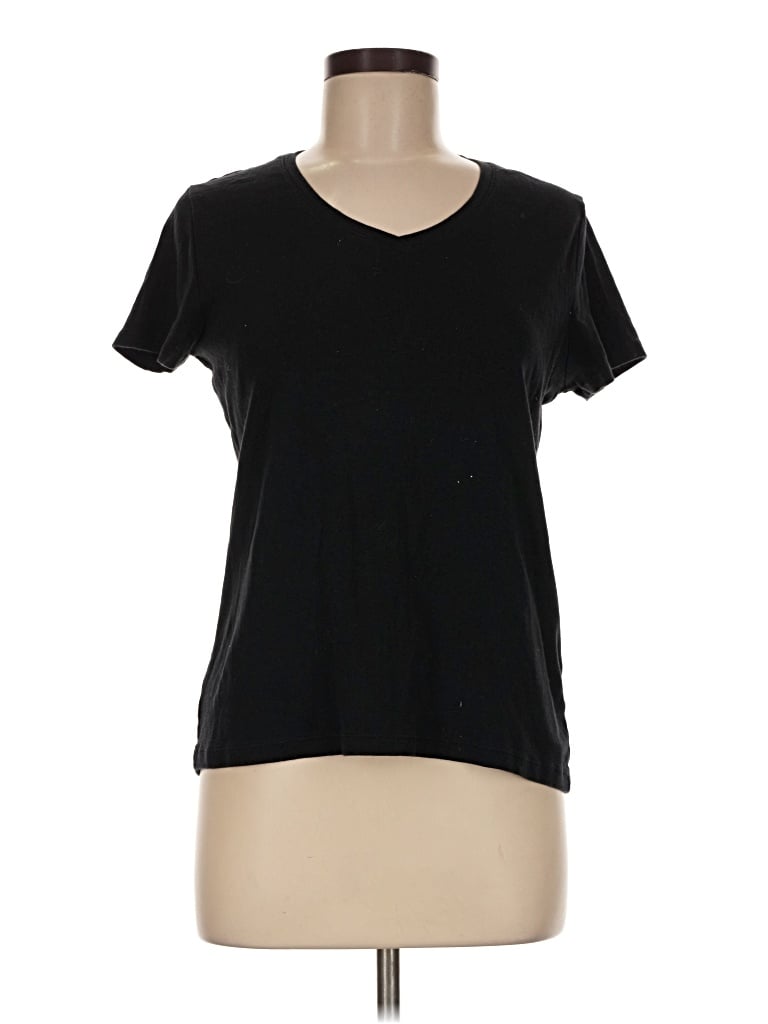 Pre-owned Croft & Barrow Short Sleeve T-shirt In Black