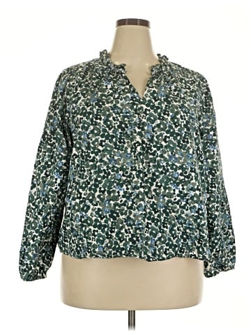 J.Crew Factory Store 3/4 Sleeve Blouse (view 1)