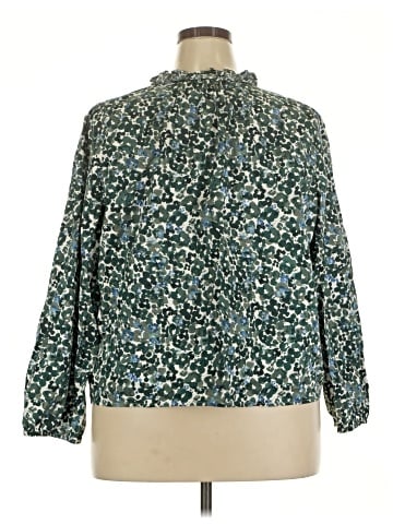 J.Crew Factory Store 3/4 Sleeve Blouse (view 2)