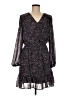 Evereve 100% Polyester Paisley Black Casual Dress Size M - photo 1
