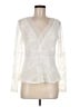 BCBGMAXAZRIA 100% Polyester Ivory Long Sleeve Blouse Size M - photo 1