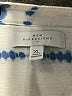 New Directions 100% Rayon Graphic Tie-dye Blue 3/4 Sleeve Blouse Size XL - photo 7