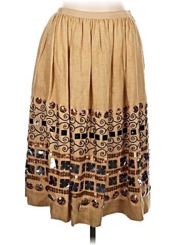 Oscar De La Renta Silk Skirt (view 1)