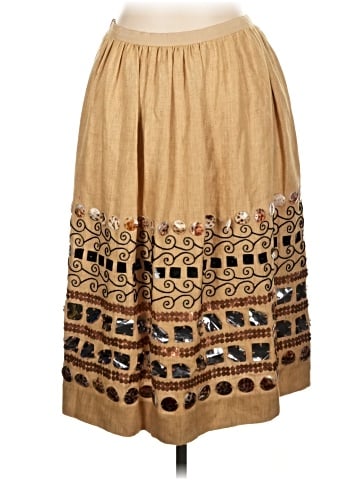 Oscar De La Renta Silk Skirt (view 2)