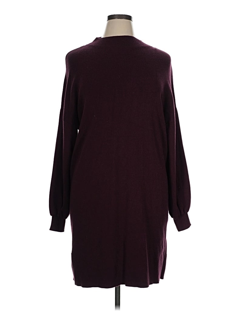 Pre-owned Vero Moda Casual Dress In Burgundy