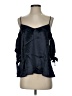 Silence and Noise 100% Polyester Black 3/4 Sleeve Blouse Size S - photo 1