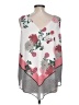 DR2 100% Polyester Gray Sleeveless Blouse Size L - photo 2