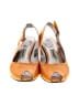 Tsubo Color Block Orange Heels Size 8 1/2 - photo 2