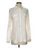 Ann Taylor LOFT 100% Polyester Color Block Ivory Long Sleeve Blouse Size S - photo 1