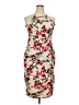 New Look Floral Tan Cocktail Dress Size 2X - photo 1