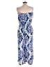 Blue Island 100% Rayon Paisley Blue Jumpsuit Size L - photo 2