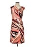 Calvin Klein Print Orange Cocktail Dress Size S - photo 1