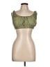 Assorted Brands 100% Linen Green Sleeveless Blouse Size L - photo 1