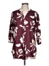 Unbranded Burgundy 3/4 Sleeve Blouse Size L - photo 1