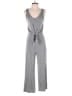 Caution to the Wind Solid Gray Jumpsuit Size M - photo 1