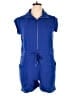 Bebe Solid Blue Romper Size XL - photo 1