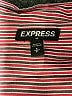 Express Outlet Stripes Burgundy 3/4 Sleeve Blouse Size S - photo 7
