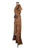 Shein 100% Polyester Animal Print Brown Casual Dress Size S - photo 5