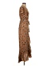 Shein 100% Polyester Animal Print Brown Casual Dress Size S - photo 4