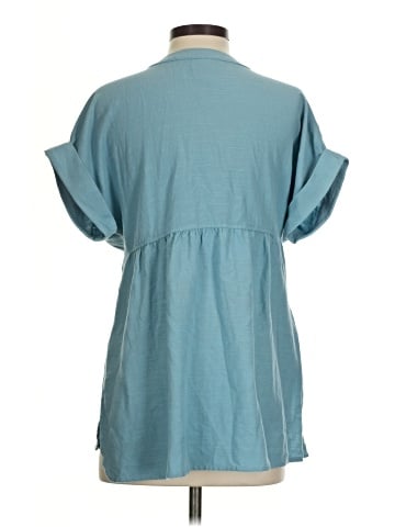 Isabel Maternity Short Sleeve Blouse (view 2)
