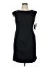 Sandra Darren 100% Polyester Solid Black Cocktail Dress Size 14 (petite) - photo 1
