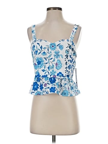 Aqua Sleeveless Top (view 1)