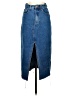 Shein Blue Denim Skirt Size 2 - photo 1