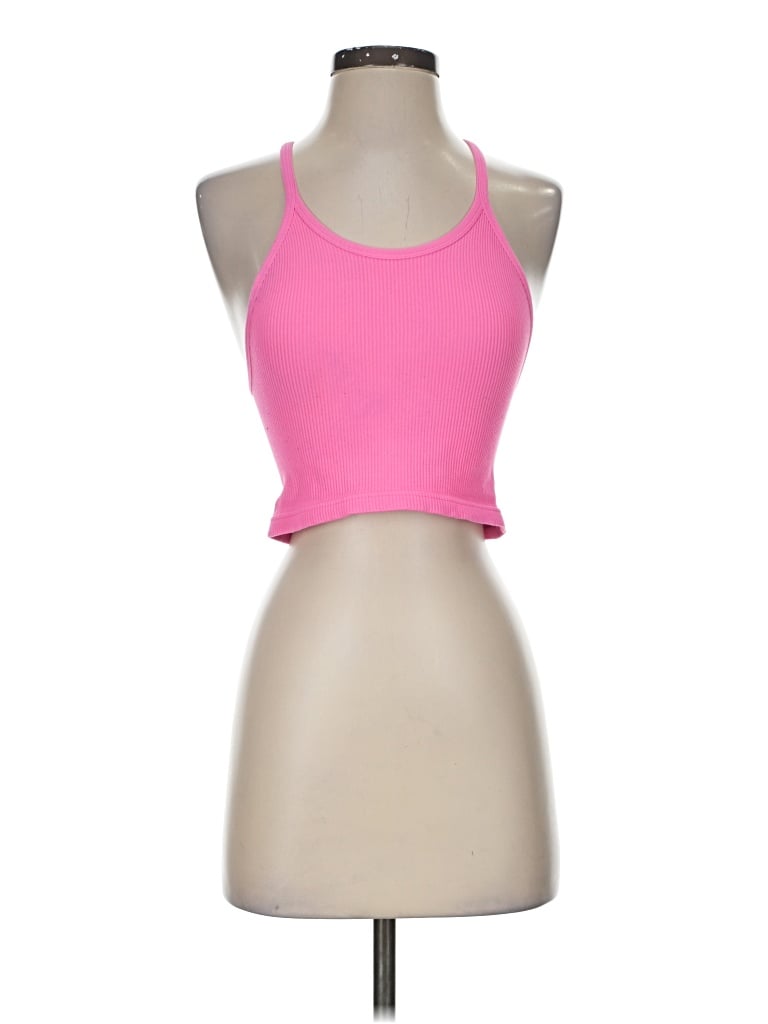 Pre-owned Fp Movement Sleeveless Top Pink Halter Neckline Tops