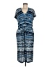 London Times Tie-dye Blue Casual Dress Size 8 - photo 1