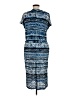 London Times Tie-dye Blue Casual Dress Size 8 - photo 2