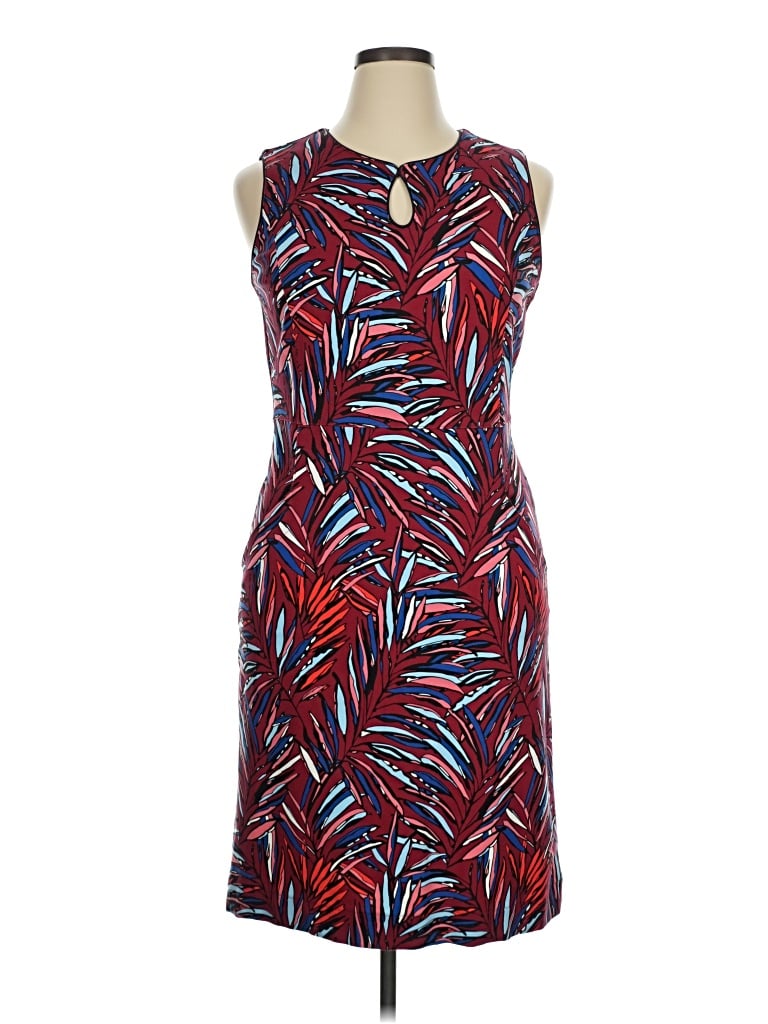 Pre-owned Lands' End Casual Dress In Red