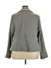 Torrid 100% Cotton Chevron-herringbone Gray Blazer Size 2X Plus (2) - photo 2