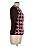 Only Mine Argyle Pink Pullover Sweater Size L - photo 4