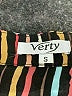 Verty Stripes Black Sleeveless Button-Down Shirt Size S - photo 7