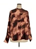 Torrid 100% Polyester Brown Long Sleeve Blouse Size 2X (2) - photo 1