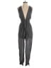 Lulus Houndstooth Gray Jumpsuit Size S - photo 1