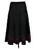 Sunny Leigh Chevron-herringbone Black Formal Skirt Size 6 - photo 1