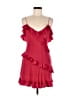 LoveShackFancy 100% Silk Red Cocktail Dress Size 6 - photo 1
