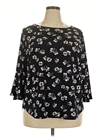 Carmen Carmen Marc Valvo 3/4 Sleeve Blouse (view 1)