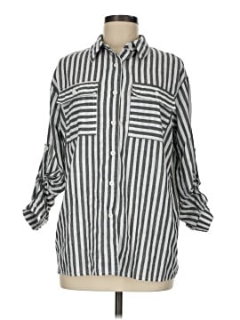 Shein 3/4 Sleeve Button-Down Shirt (view 1)