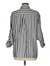 Shein Stripes Gray 3/4 Sleeve Button-Down Shirt Size 6 - photo 2